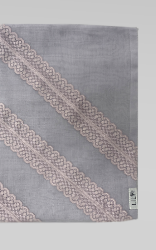 3 طرحة بوالياباني مع دانتيل