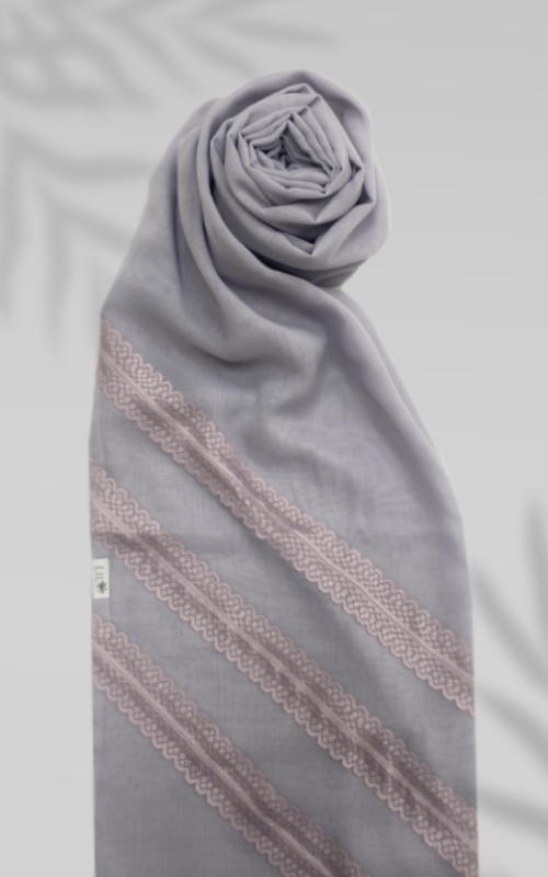 3 طرحة بوالياباني مع دانتيل