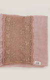 طرحة بوالياباني مع دانتيل~ Japanese Voile Lace Scarf 43