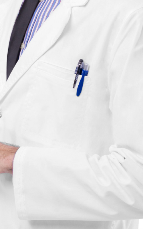 لابكوت سناب القصير من أدار ~ Snap Short Lab Coat Adar