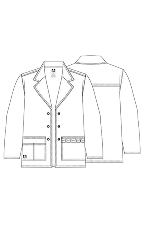 لابكوت سناب القصير من أدار ~ Snap Short Lab Coat Adar
