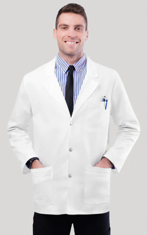 لابكوت سناب القصير من أدار ~ Snap Short Lab Coat Adar